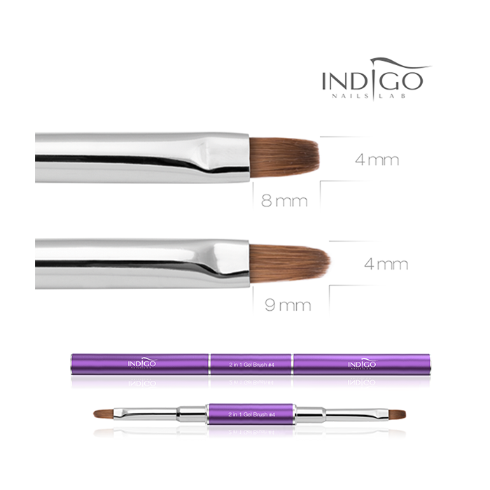 Indigo 2 w 1 Gel Brush no. 4