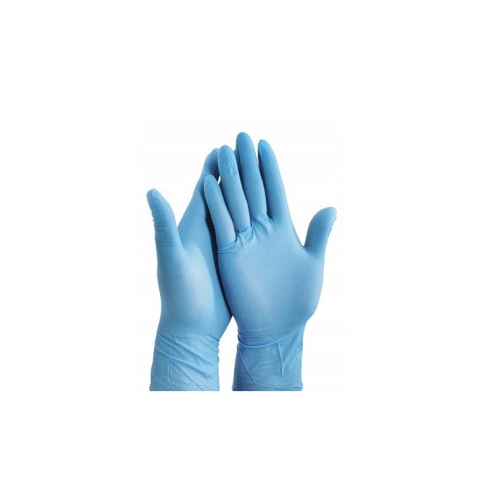 Niebieskie rękawiczki m nitrylex