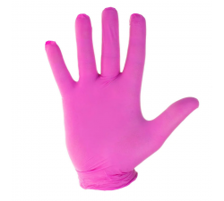 Rękawiczki różowe Nitrylex Magenta M