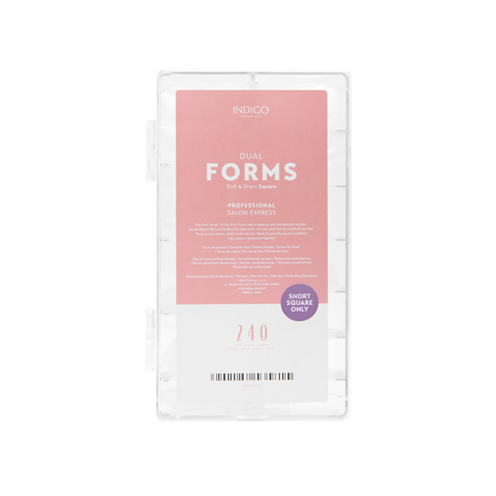 Formy górne - Dual Form Soft & Short Square - 240 szt.