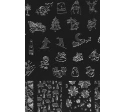 Blaszka do stempli Winter 2