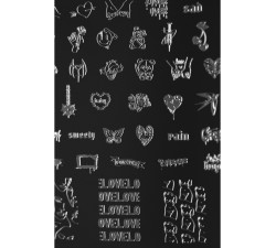 Blaszka do stempli Love 02 Blaszka do stempli Love 02